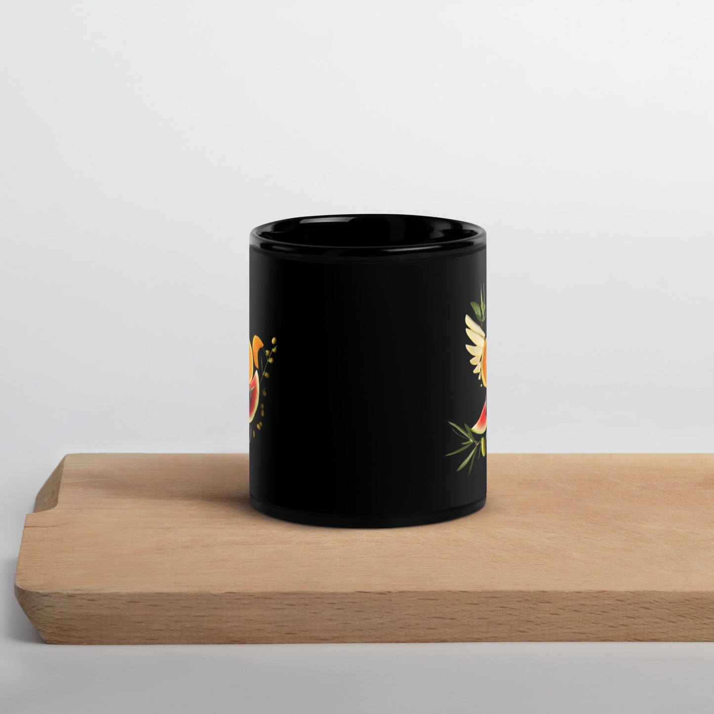 Fruits of Palestine - Black Glossy Mug
