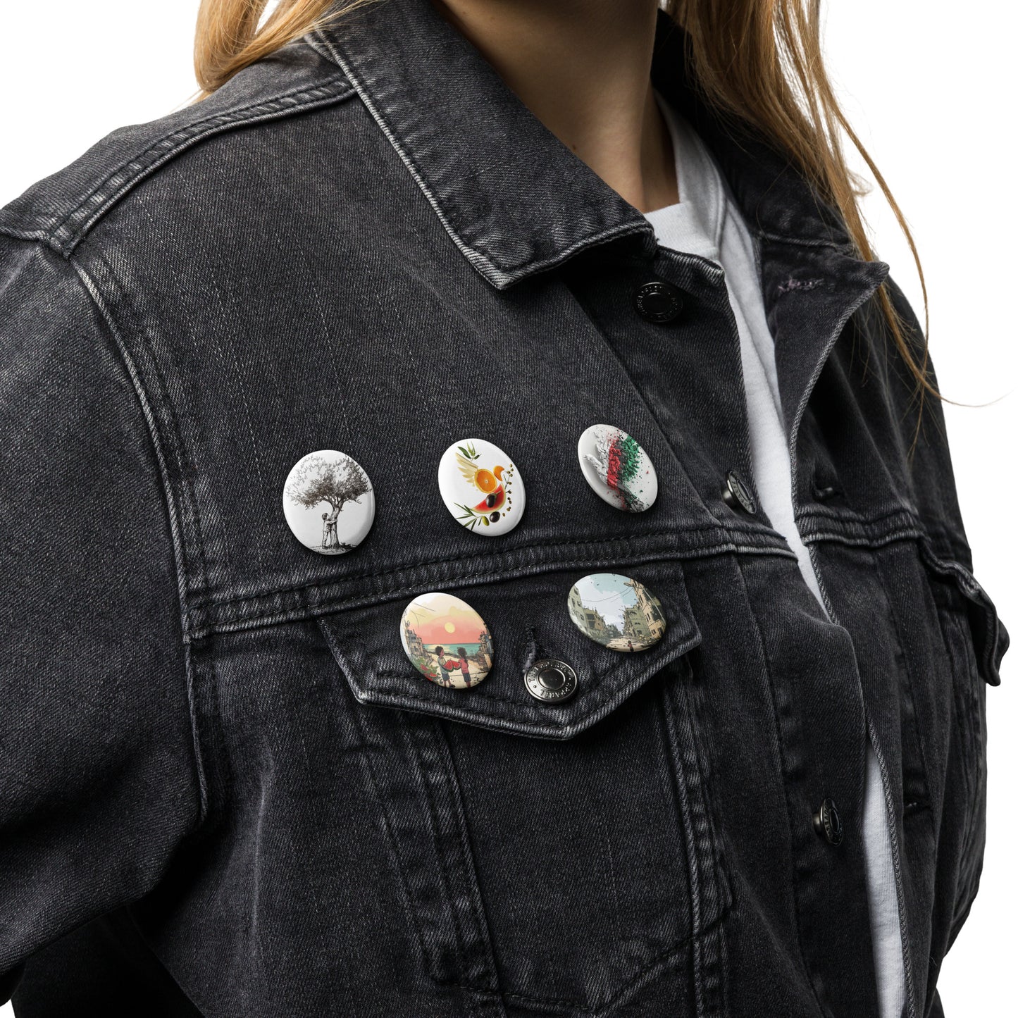 Fruits of Palestine - Set of Pin Buttons