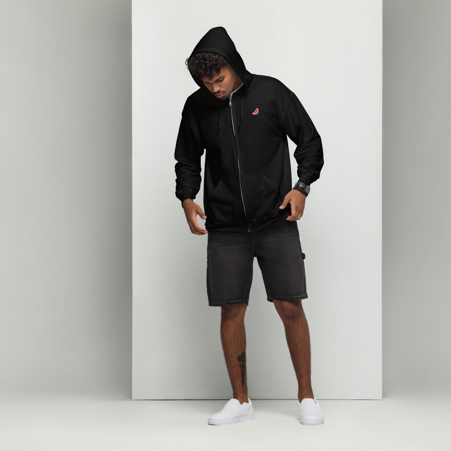 Watermelon Unisex Blend Zip Hoodie
