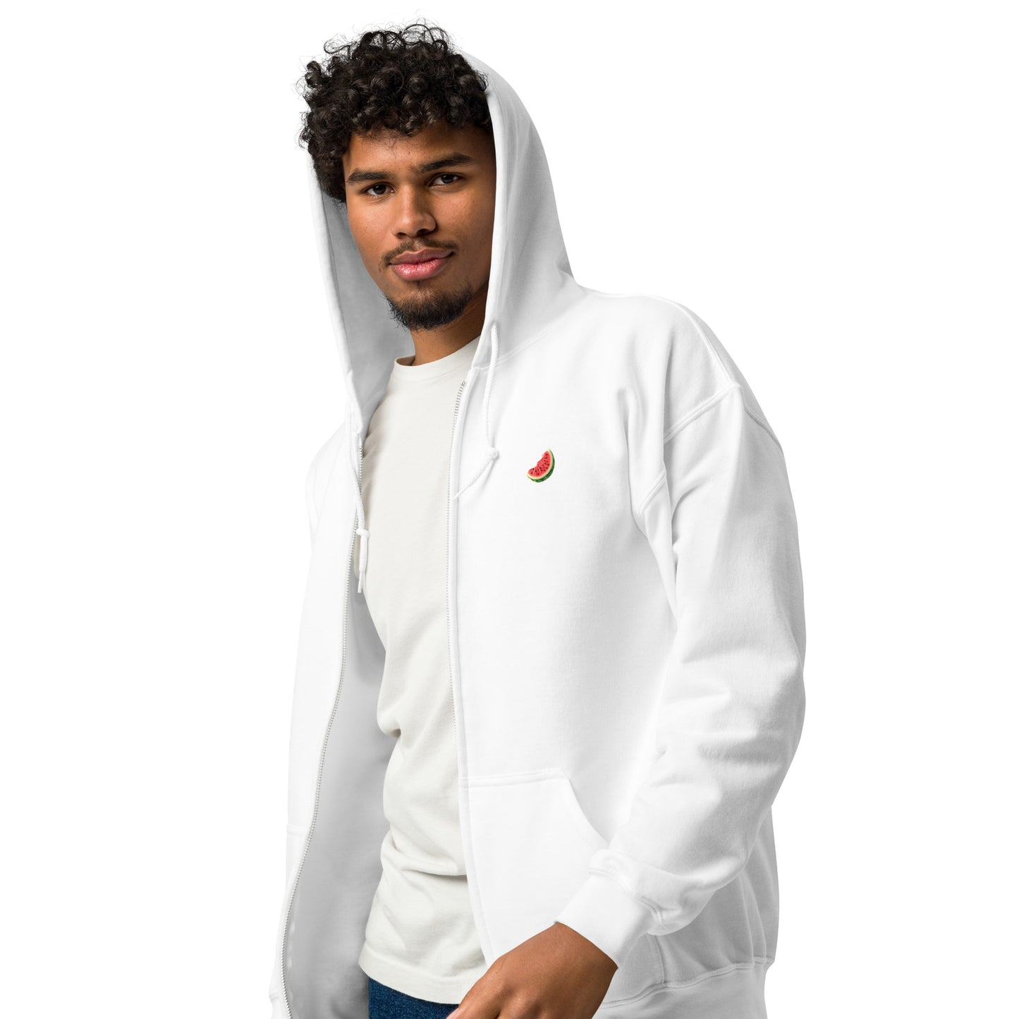 Watermelon Unisex Blend Zip Hoodie