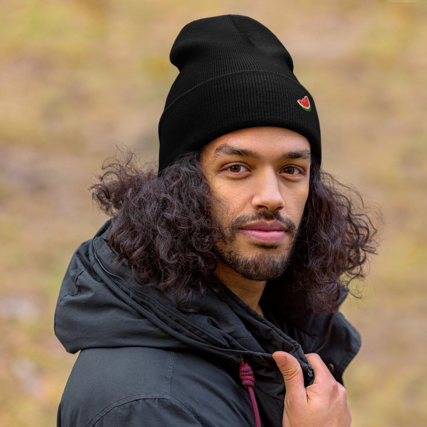 Watermelon Cuffed Beanie