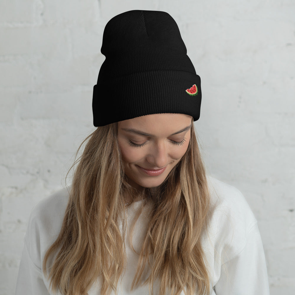 Watermelon Cuffed Beanie