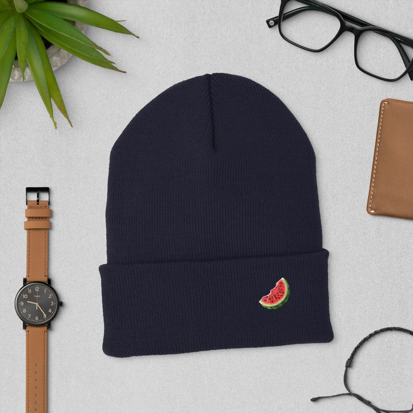 Watermelon Cuffed Beanie