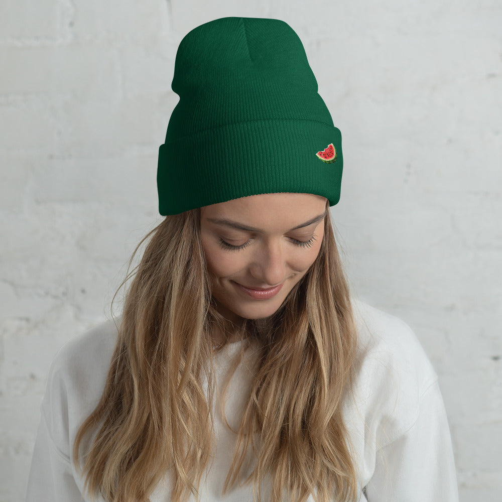 Watermelon Cuffed Beanie